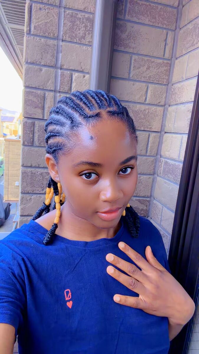 Beautiful African braids by Mercy at Merigo Tresses Fukuoka Japan